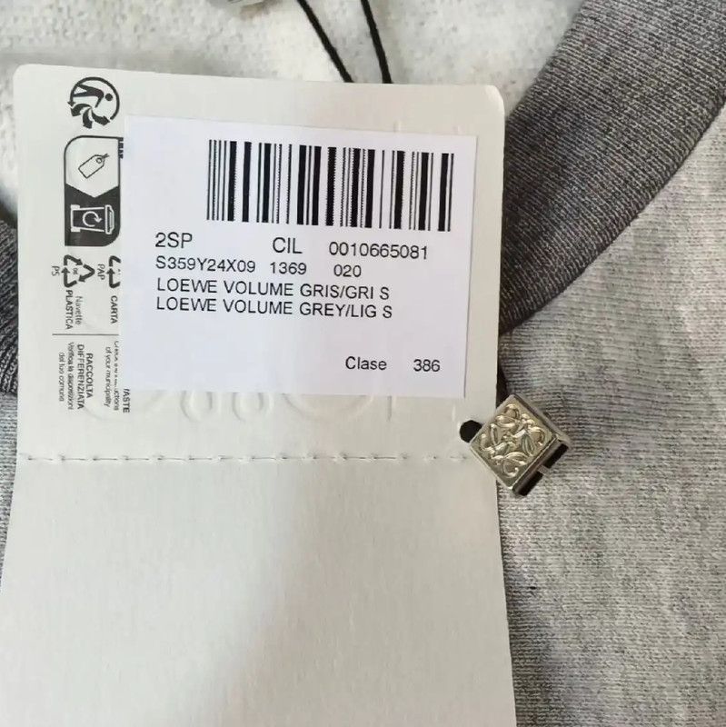 Loewe Loewe Gray Cotton Women's Sweatshirt 0089 Size S / US 4 / IT 40 - 6 Thumbnail
