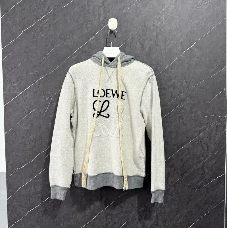 Loewe Loewe Gray Cotton Women's Knit Hoodie 0089 Size S / US 4 / IT 40 - 3 Thumbnail