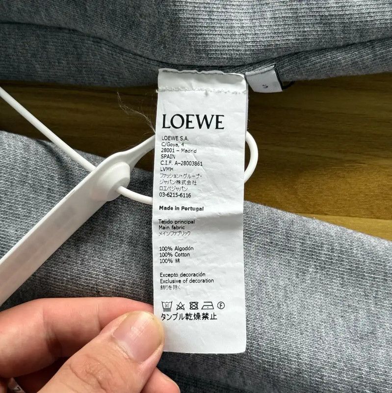 Loewe Loewe Gray Cotton Women's Knit Hoodie 0089 Size S / US 4 / IT 40 - 6 Thumbnail