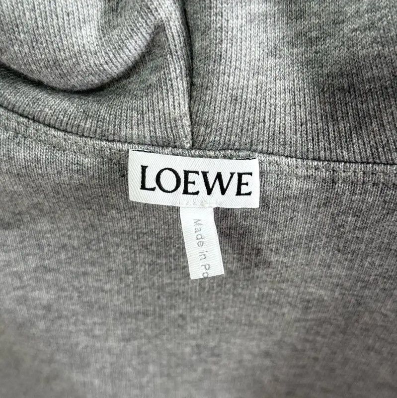 Loewe Loewe Gray Cotton Women's Knit Hoodie 0089 Size S / US 4 / IT 40 - 5 Thumbnail