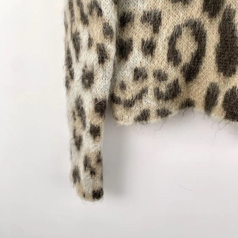 Loewe Loewe Brown Mohair Knit Sweater 0089 Size XS / US 0-2 / IT 36-38 - 4 Thumbnail