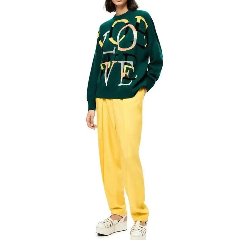 Loewe Loewe Green Cotton Women's Sweatshirt 0089 Size M / US 6-8 / IT 42-44 - 9 Thumbnail