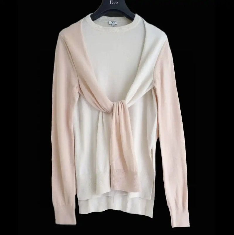 Loewe LOEWE Pink Cashmere Knit Top 0089 Size XS / US 0-2 / IT 36-38 - 2 Thumbnail