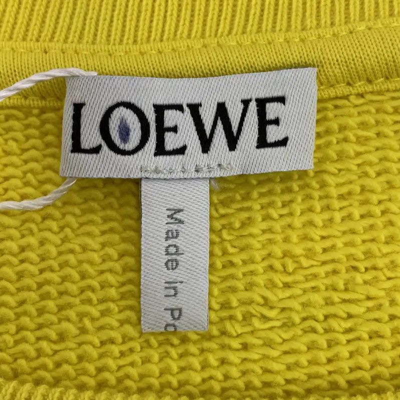 Loewe Loewe Yellow Cotton Sweatshirt for Women 0089 Size S / US 4 / IT 40 - 5 Thumbnail