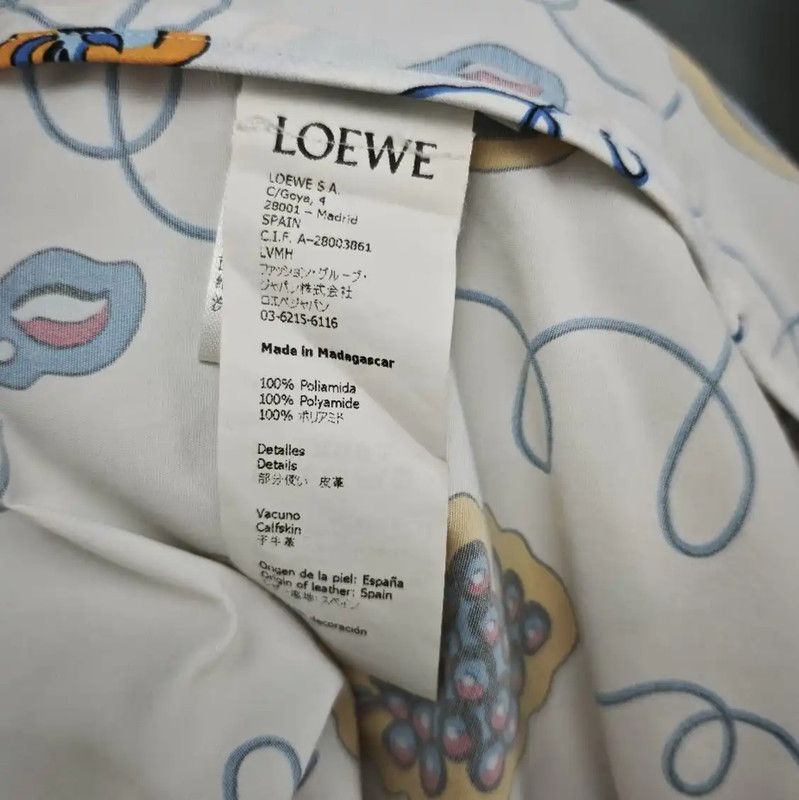 Loewe Loewe White Nylon Jacket with Colorful Print 0089 Size XS / US 0-2 / IT 36-38 - 4 Thumbnail