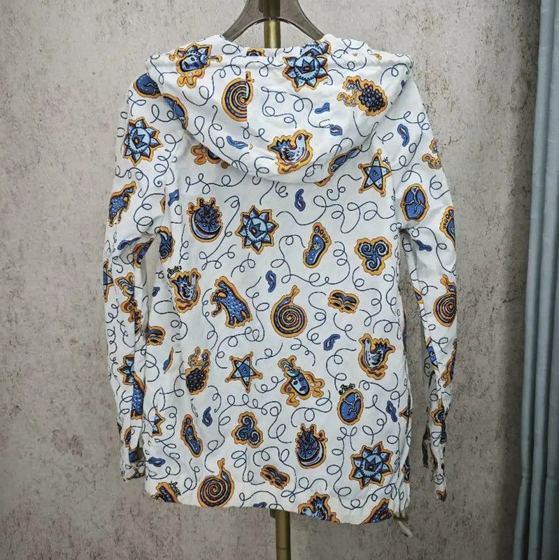 Loewe Loewe White Nylon Jacket with Colorful Print 0089 Size XS / US 0-2 / IT 36-38 - 5 Thumbnail