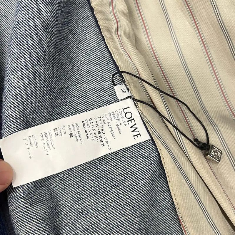 Loewe Loewe Blue Cotton Women's Jacket 0089 Size L / US 10 / IT 46 - 4 Thumbnail
