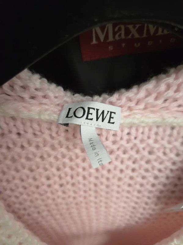 Loewe Loewe White Wool Short Sleeve Cardigan 0089 Size L / US 10 / IT 46 - 5 Thumbnail