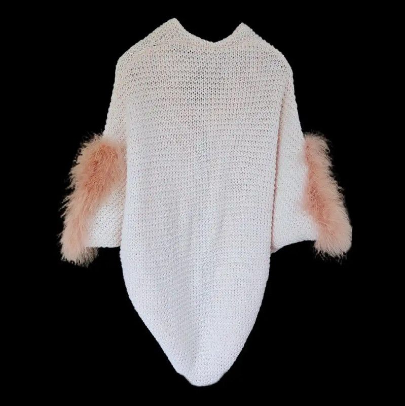 Loewe Loewe White Wool Short Sleeve Cardigan 0089 Size L / US 10 / IT 46 - 2 Thumbnail