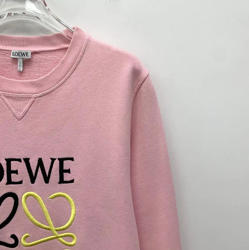 Loewe Loewe Pink Cotton Women's Sweatshirt 0089 Size S / US 4 / IT 40 - 3 Thumbnail