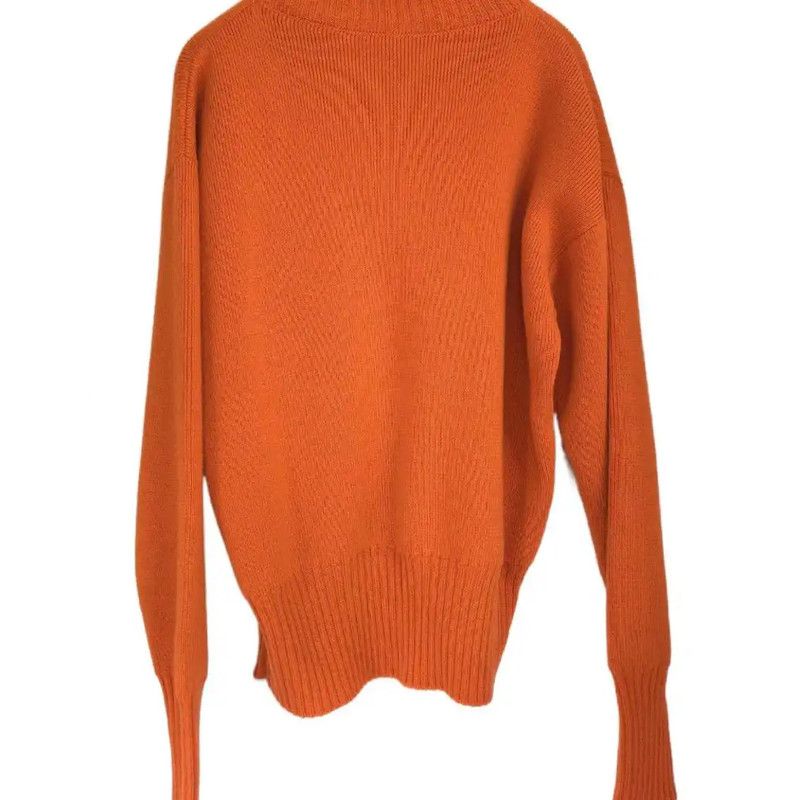 Loewe Loewe Orange Wool Embroidered Long Sleeve Sweater 0089 Size S / US 4 / IT 40 - 3 Thumbnail