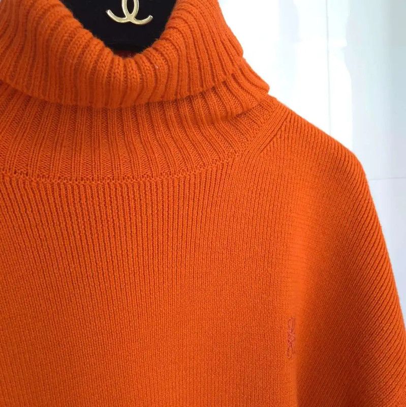 Loewe Loewe Orange Wool Embroidered Long Sleeve Sweater 0089 Size S / US 4 / IT 40 - 7 Thumbnail
