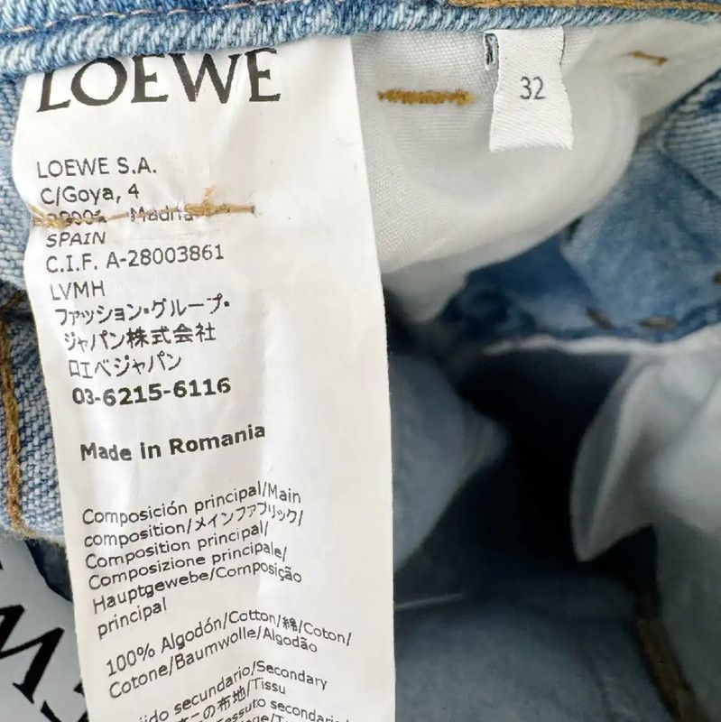 Loewe Loewe Spring Autumn Light Blue Women's Jeans 0089 Size 23" - 6 Thumbnail