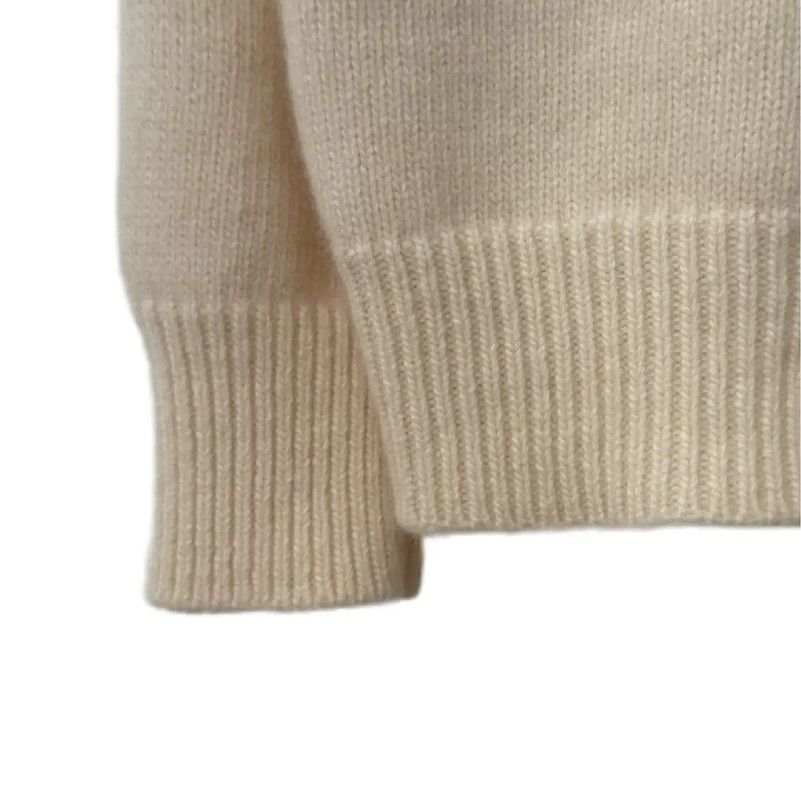 Loewe Loewe White Cotton Blend Women's Sweatshirt 0089 Size L / US 10 / IT 46 - 7 Thumbnail