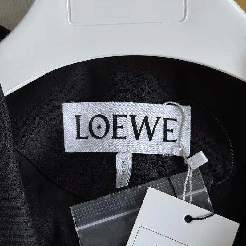 Loewe Loewe Black Cotton Women's Jacket with Fringes 0089 Size ONE SIZE - 3 Thumbnail