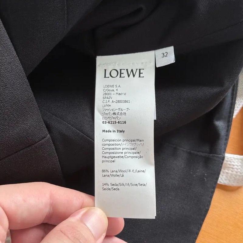 Loewe Loewe Black Cotton Women's Jacket with Fringes 0089 Size ONE SIZE - 5 Thumbnail