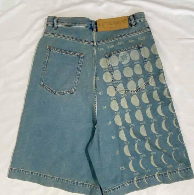Loewe Loewe Multicolor Denim Shorts for Women 0089 Size 30" / US 8 / IT 44 - 2 Thumbnail