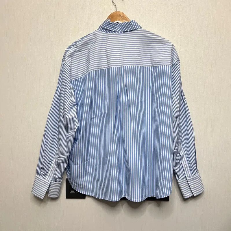Loewe Loewe Blue Cotton Striped Women's Shirt 0089 Size M / US 6-8 / IT 42-44 - 2 Thumbnail