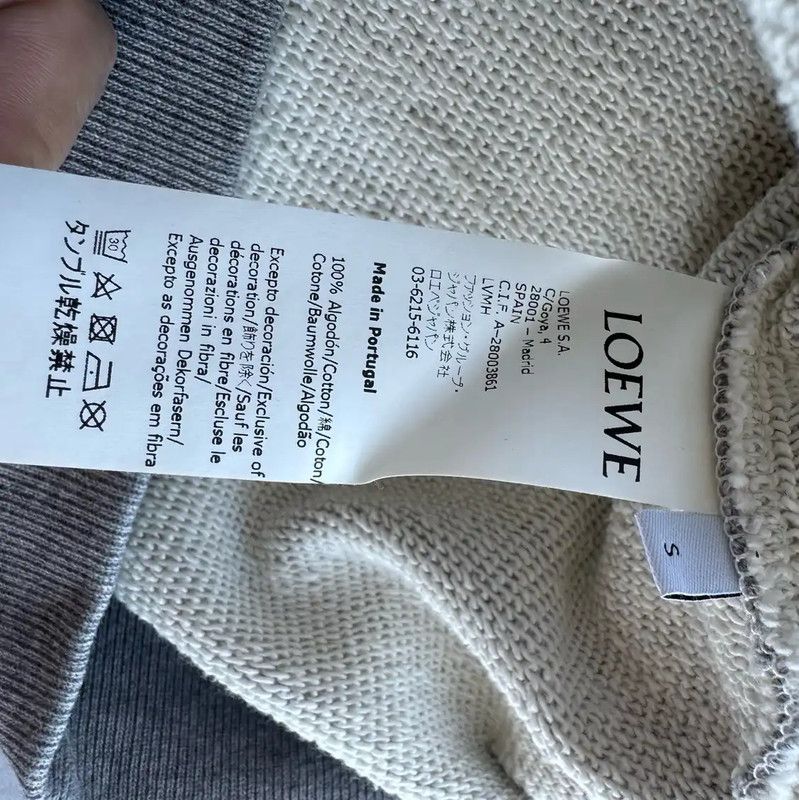 Loewe Loewe Gray Women's Sweatshirt 0089 Size S / US 4 / IT 40 - 4 Thumbnail