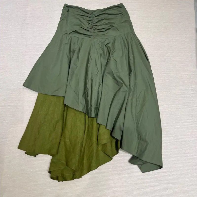 Loewe Loewe Irregular Green Cotton Summer Dress 0089 Size M / US 6-8 / IT 42-44 - 4 Thumbnail