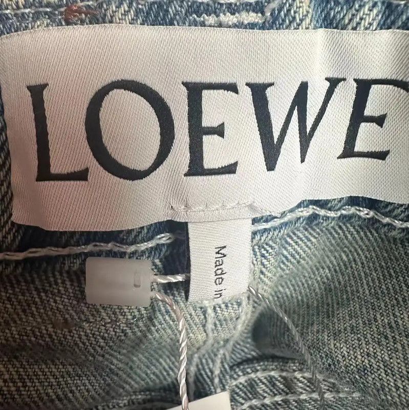 Loewe Loewe Summer Cotton Blue Denim Trousers 0089 Size 26" / US 2 / IT 38 - 3 Thumbnail