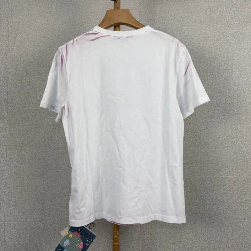 Loewe Loewe Summer White Cotton T-Shirt 0089 Size M / US 6-8 / IT 42-44 - 2 Thumbnail