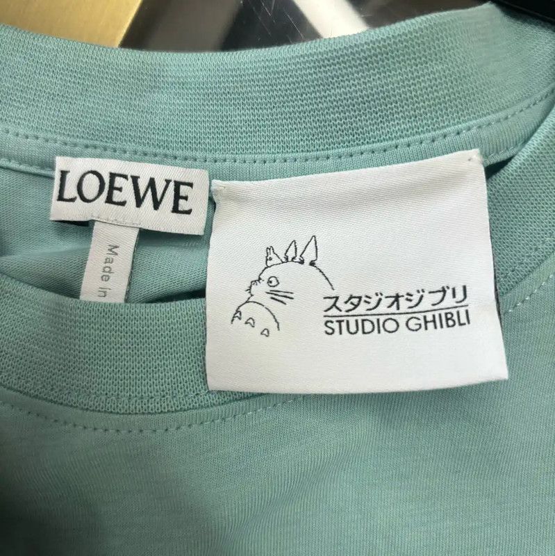 Loewe Loewe Summer Lake Blue Cotton Embroidered T-Shirt 0089 Size S / US 4 / IT 40 - 7 Thumbnail