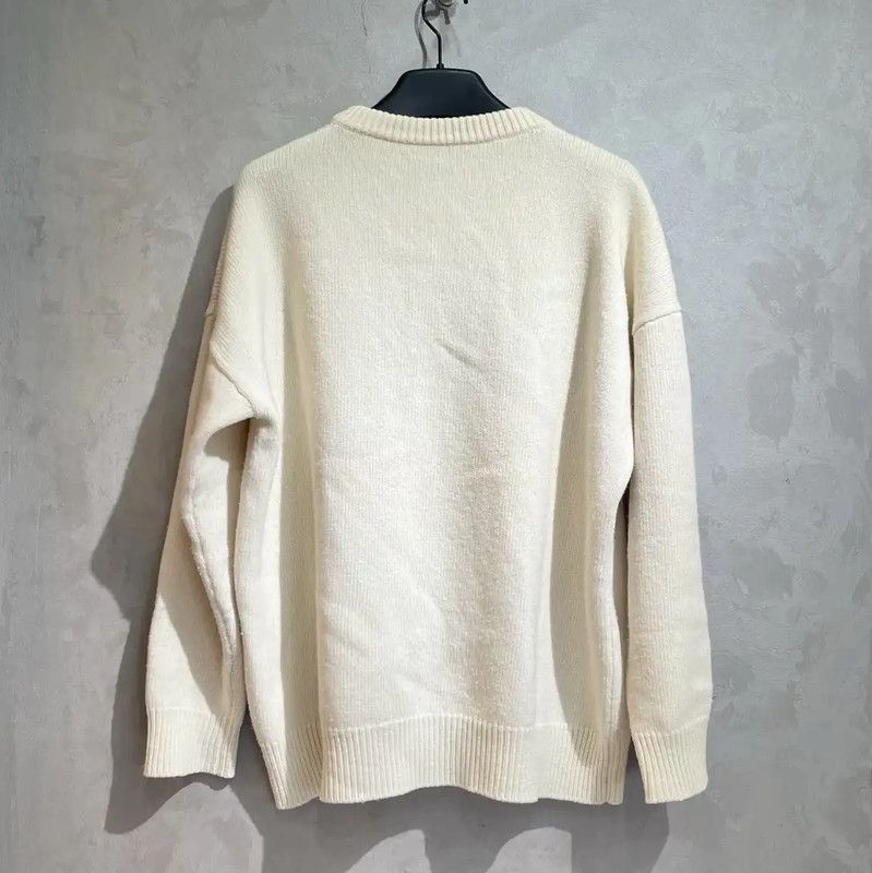 Loewe Loewe Ivory Wool Knit Sweater for Women 0089 Size L / US 10 / IT 46 - 4 Thumbnail