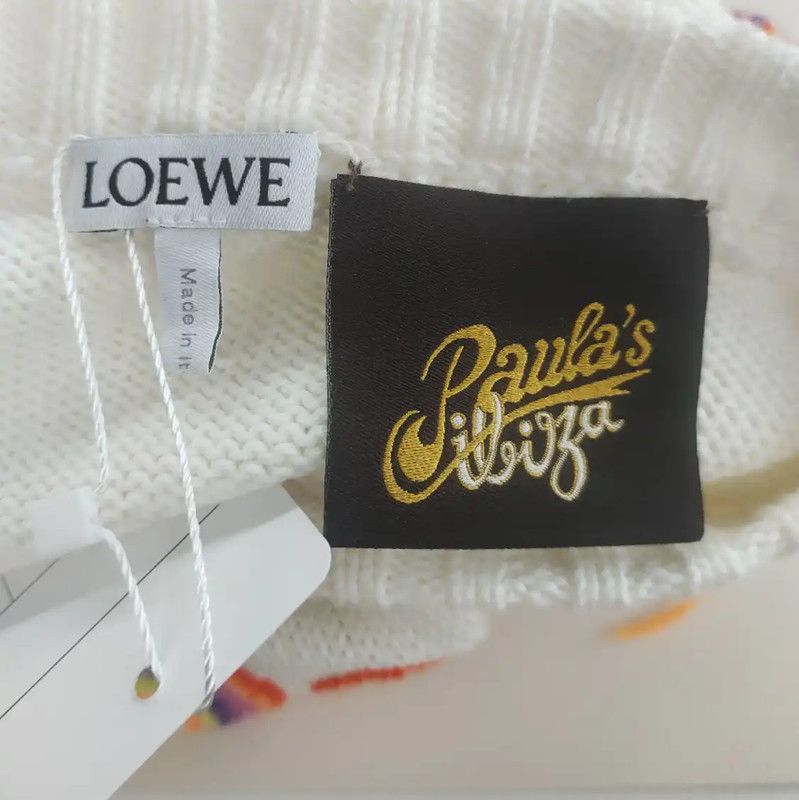 Loewe Loewe White Cotton T-Shirt for Women 0089 Size S / US 4 / IT 40 - 3 Thumbnail