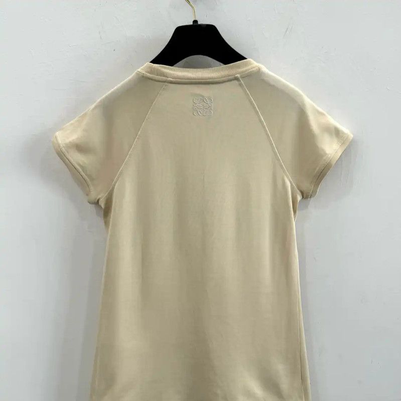 Loewe LOEWE Brown Cotton T-Shirt for Women 0089 Size S / US 4 / IT 40 - 3 Thumbnail