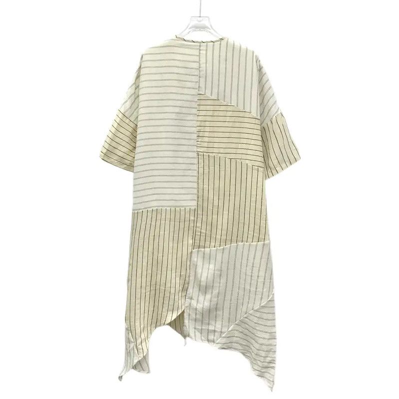 Loewe Loewe Color-Block Linen Dress in XS Size 0089 Size XS / US 0-2 / IT 36-38 - 2 Thumbnail