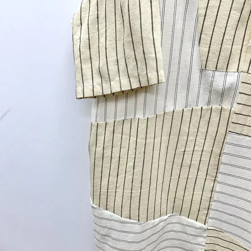 Loewe Loewe Color-Block Linen Dress in XS Size 0089 Size XS / US 0-2 / IT 36-38 - 4 Thumbnail