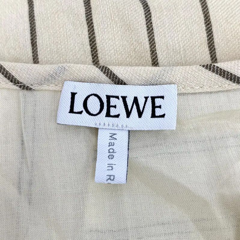 Loewe Loewe Color-Block Linen Dress in XS Size 0089 Size XS / US 0-2 / IT 36-38 - 7 Thumbnail