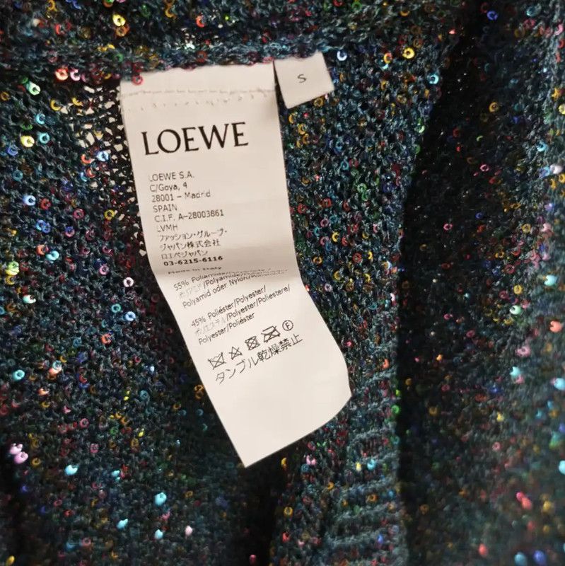 Loewe Loewe Summer Peacock Green Knit Top 0089 Size S / US 4 / IT 40 - 7 Thumbnail