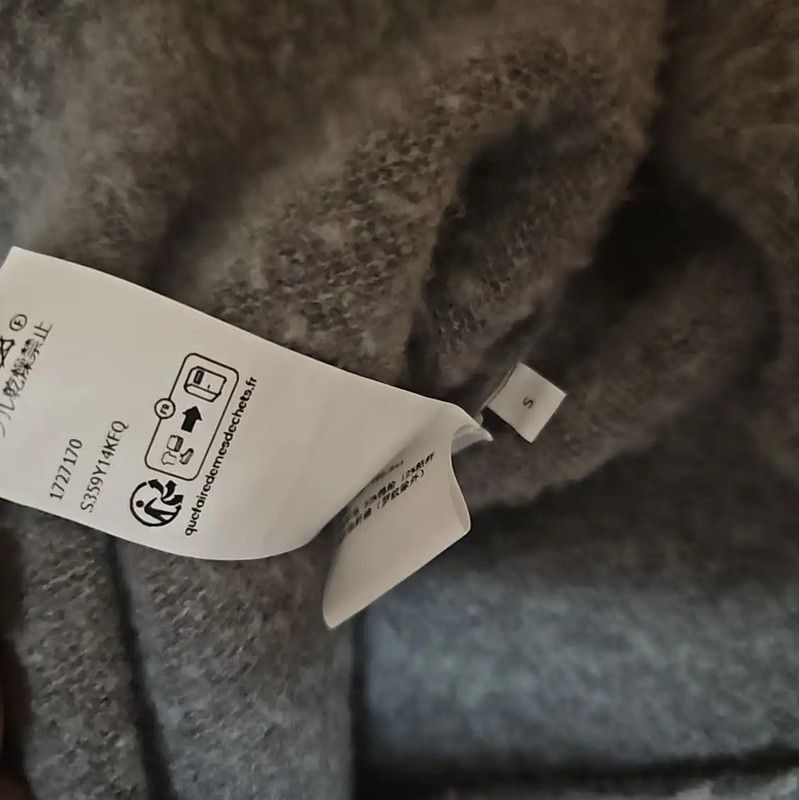 Loewe Loewe Gray Women's Long Sleeve Knit Sweater 0089 Size S / US 4 / IT 40 - 6 Thumbnail