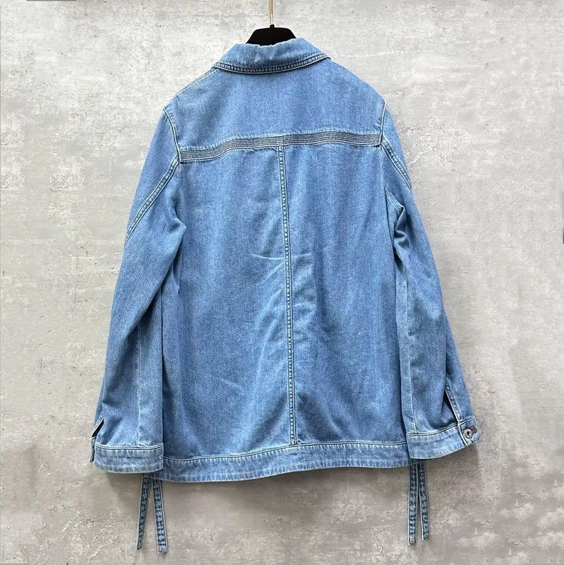 Loewe Loewe Blue Cotton Womens Cardigan 0089 Size XXS / US 00 / IT 34 - 2 Thumbnail