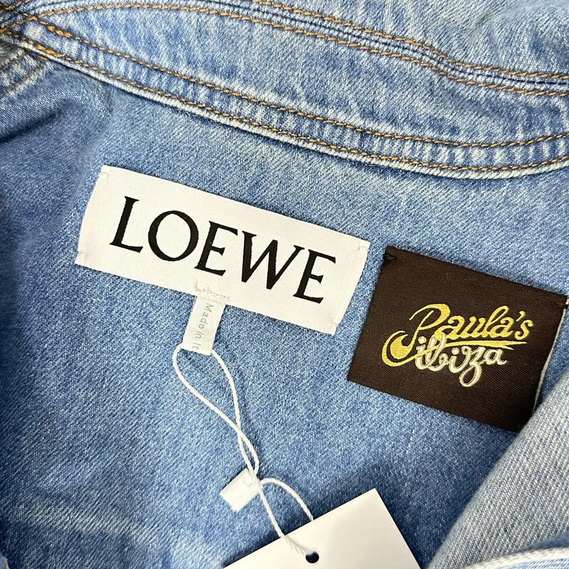 Loewe Loewe Blue Cotton Womens Cardigan 0089 Size XXS / US 00 / IT 34 - 4 Thumbnail