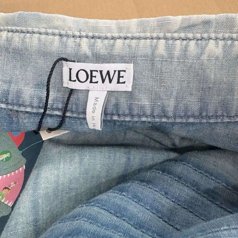 Loewe Loewe Light Blue Cotton Women's Jacket 0089 Size L / US 10 / IT 46 - 3 Thumbnail