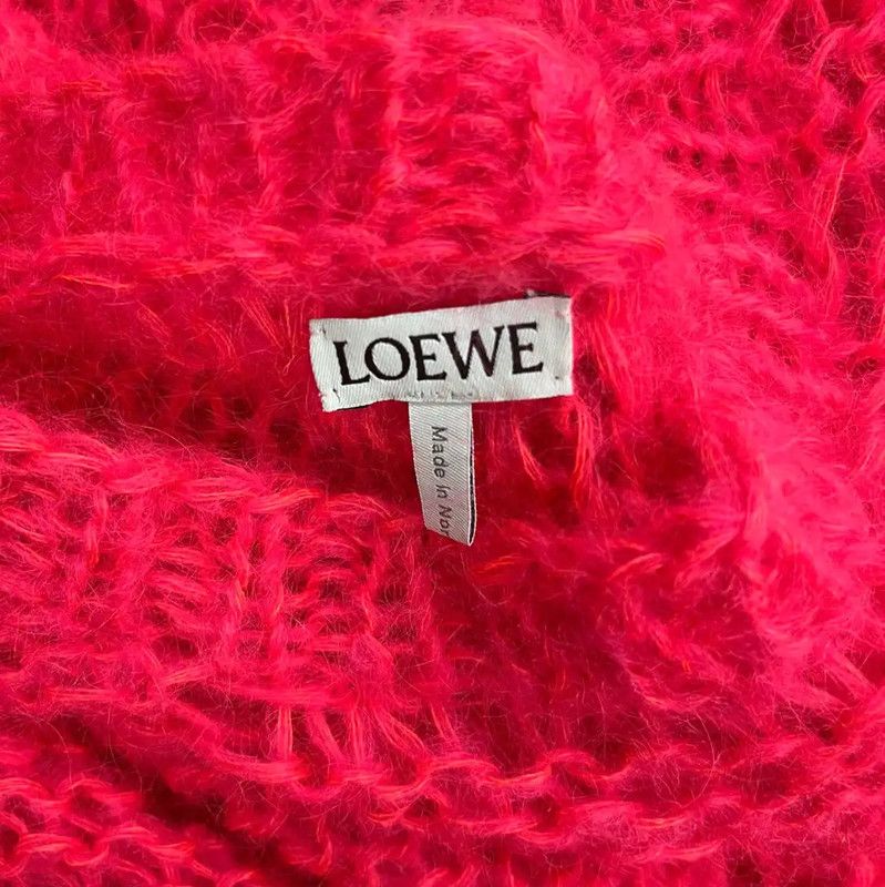 Loewe Loewe Pink Knit Sweater for Women 0089 Size XS / US 0-2 / IT 36-38 - 3 Thumbnail