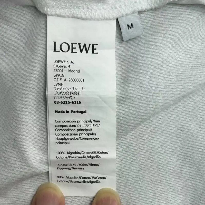 Loewe Loewe White Cotton Women's T-Shirt 0089 Size M / US 6-8 / IT 42-44 - 5 Thumbnail