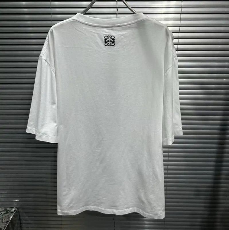 Loewe Loewe White Cotton Women's T-Shirt 0089 Size M / US 6-8 / IT 42-44 - 2 Thumbnail