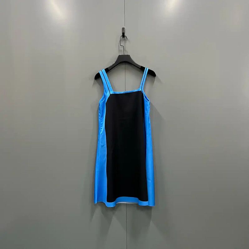 Loewe Loewe Summer Blue Cotton Midi Dress 0089 Size ONE SIZE - 4 Thumbnail