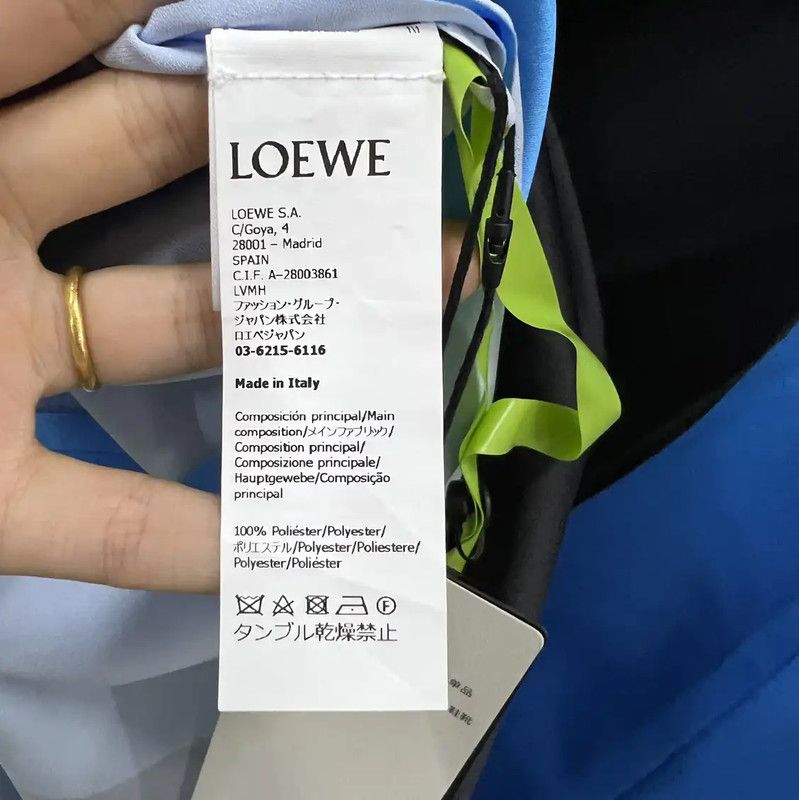 Loewe Loewe Summer Blue Cotton Midi Dress 0089 Size ONE SIZE - 5 Thumbnail