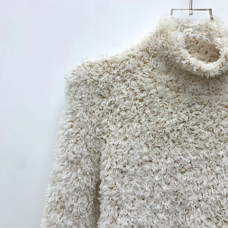 Loewe Loewe Beige Knitted Women's Pullover Sweater 0089 Size S / US 4 / IT 40 - 3 Thumbnail