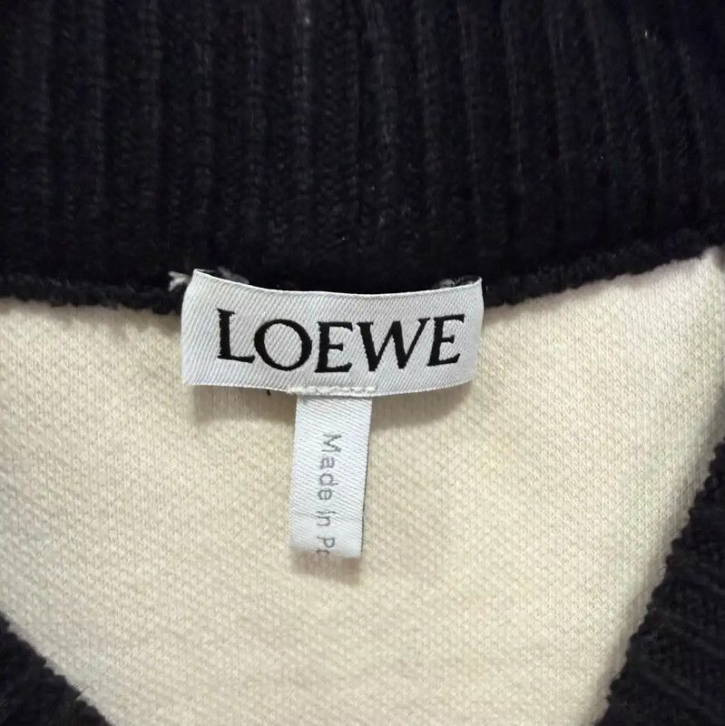 Loewe Loewe Women's White Cotton Sweatshirt 0089 Size XS / US 0-2 / IT 36-38 - 3 Thumbnail