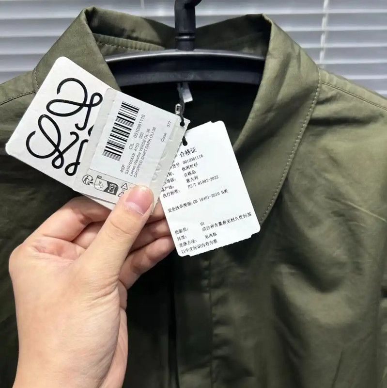 Loewe Loewe Spring Autumn Cropped Green Blouse 0089 Size S / US 4 / IT 40 - 4 Thumbnail