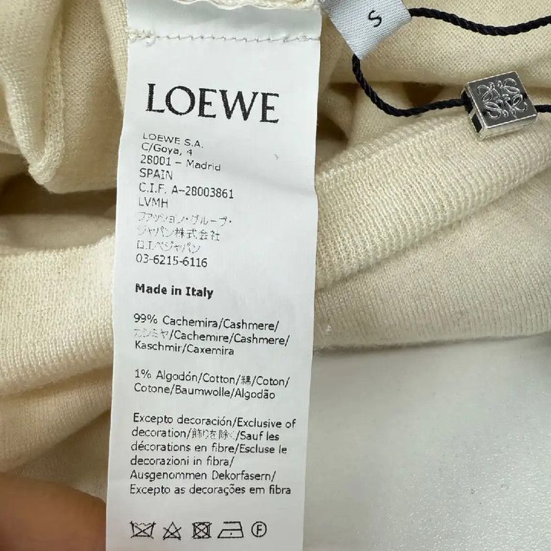Loewe Loewe Women's White Wool Sweater 0089 Size S / US 4 / IT 40 - 5 Thumbnail