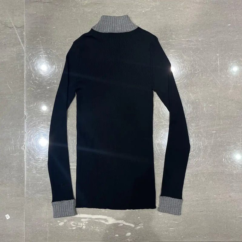 Loewe Loewe Black Wool Long Sleeve Knit Top 0089 Size M / US 6-8 / IT 42-44 - 2 Thumbnail