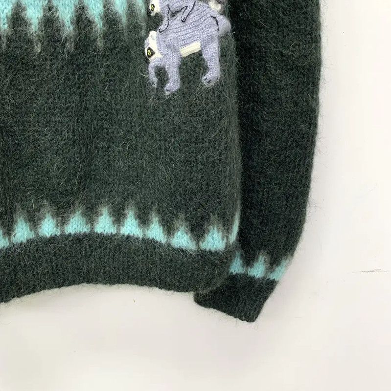Loewe Loewe Green Mohair Knit Sweater 0089 Size S / US 4 / IT 40 - 4 Thumbnail