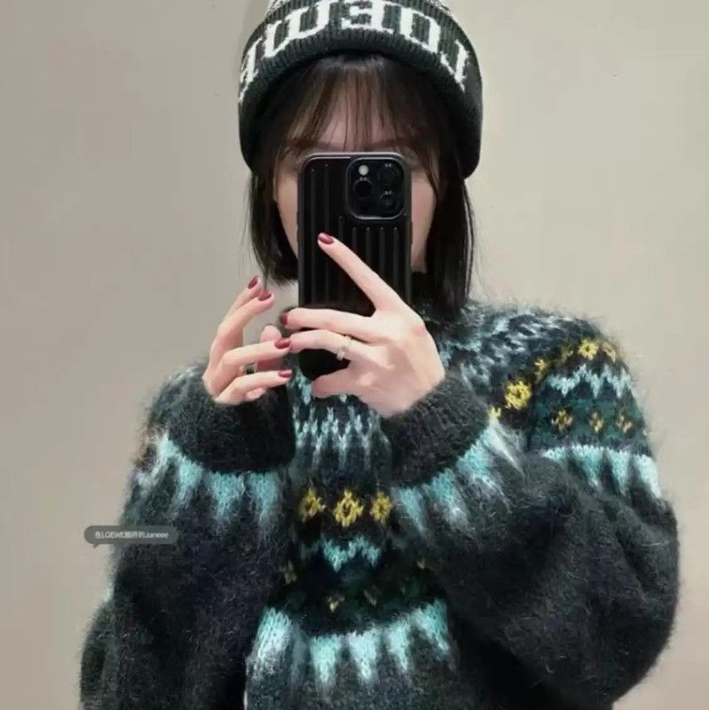 Loewe Loewe Green Mohair Knit Sweater 0089 Size S / US 4 / IT 40 - 8 Thumbnail